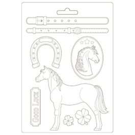 Foremka do odlewów ROMANTIC HORSES 21×29,7cm Stamperia