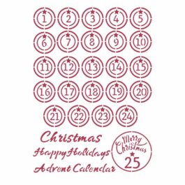 Szablon CHRISTMAS PATCHWORK ADWENT Stamperia 21×29,7cm