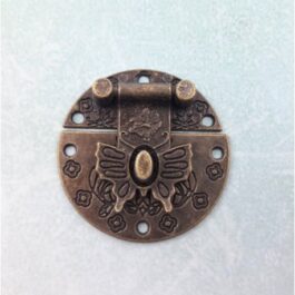 Zamknięcie metalowe z motylkiem 4 szt. 4,5×3,5cm