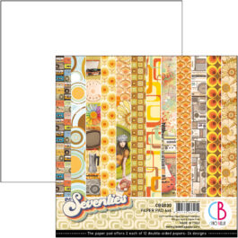 Blok papierów SEVENTIES Ciao Bella 15cm x 15cm 24 kartki