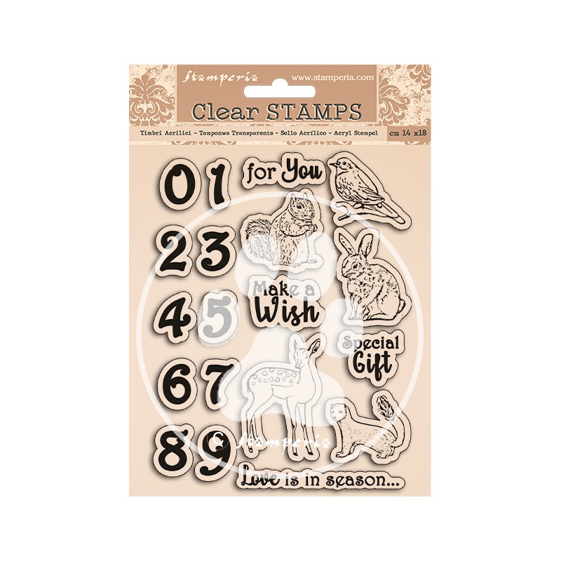 Stemple COZY WINTER SWEET 14x18cm Stamperia