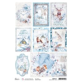 Papier ryżowy WINTER JOURNEY CARDS Ciao Bella A4